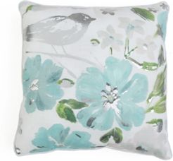 18x18 Cornelia Floral Pillow in Blue