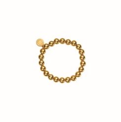 Gold-Tone Bead Bracelet