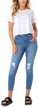 Juniors' High-Rise Skinny Ankle Jeans