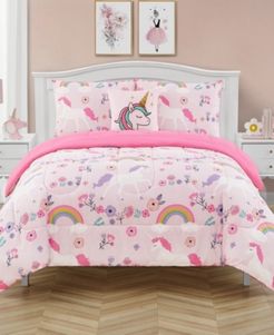 Unicorn Dance Twin 5 Piece Comforter Set Bedding