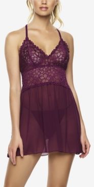Renee Lace and Mesh Baby Doll 2-piece Set