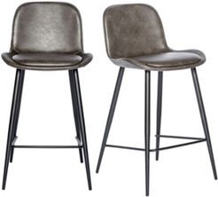 Closeout! Euro Style Mirabelle Counter Stool, Set of 2