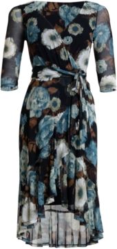 Floral-Print High-Low Maxi Dress