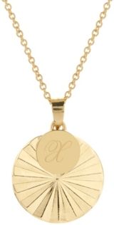 14K Gold Plated Celeste Initial Charm Pendant Necklace