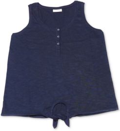 Petite Henley Tank Top, Created for Macy's