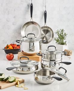 Stainless Steel 12-Pc. Cookware Set, Created for Macy's