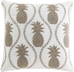 Pineapple Resort Embroidered 20" Decorative Pillow
