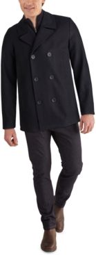 Big & Tall Double-Breasted Wool-Blend Peacoat