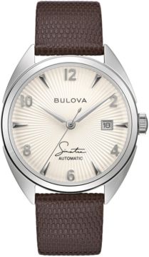 Automatic Sinatra Brown Leather Strap Watch 39mm