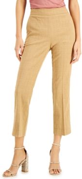 Cropped Straight-Leg Pants