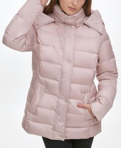 Hooded Faux-Fur-Lined Down Puffer Coat, Created for Macy's