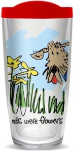 Cartoon Dog 16-Oz. Travel Tumbler with Black Lid by Jason Naylor