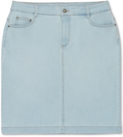 Boca Wash Jean Skirt, Created for Macy's