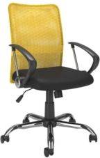 Office Chair with Contoured Mesh Back