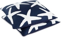 20" x 20" 2PK Starfish Decorative Pillow Set