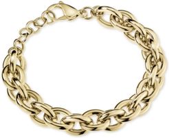 Statement Chain Bracelet in Gold-Tone Pvd Stainless Steel