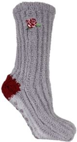 Non-Skid Warm Soft and Fuzzy Slouch Aroma Sole Slipper Socks, 2 Piece