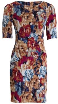 Floral-Print Sheath Dress