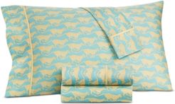 Whim by Martha Stewart Collection Novelty Print King 4-Pc. Sheet Set, 250 Thread Count 100% Cotton, Created for Macy's Bedding