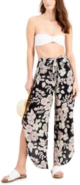 Floral-Print Cover-Up Pants Women's Swimsuit