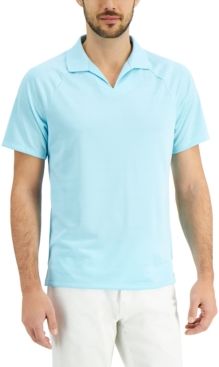 Textured Johnny Collar Polo Shirt, Created for Macy's