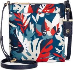 Julia Tropical Palm Nylon Crossbody, Created for Macy's