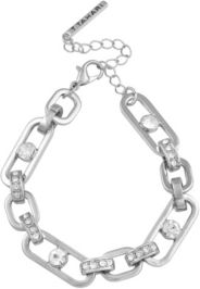 Link and Crystal Bracelet
