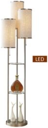 Eleanor 66" Led Tri-Light Shelf Floor Lamp