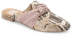 Hylda Knotted Slip-On Mule Flats Women's Shoes