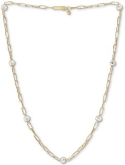 Cultured Freshwater Pearl (8mm) 24" Statement Necklace in 18k Gold-Plated Sterling Silver