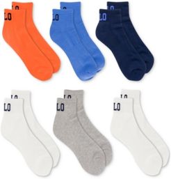 6-Pack Polo Logo Quarter Socks