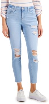 Petite Distressed Skinny Jeans, Created for Macy's