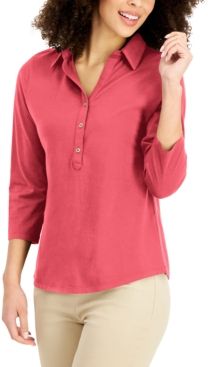 Cotton Polo Top, Created for Macy's