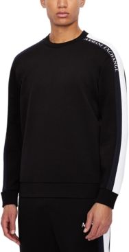 Armani Exchange Men's Stripe Logo Sweatshirt