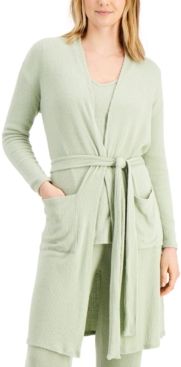 Luxe Ribbed Wrap Robe, Created for Macy's