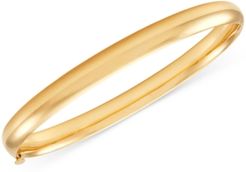 Polished Bangle Bracelet in 14k Gold