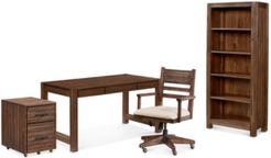 Avondale Home Office Furniture, 4-Pc. Set (Desk, File Cabinet, Desk Chair & Bookcase)