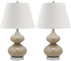 Set of 2 Eva Double Gourd Table Lamps