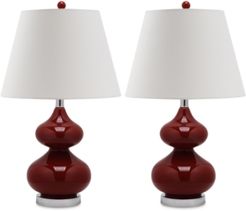 Set of 2 Eva Double Gourd Table Lamps