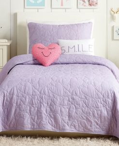 Heart 4-Pc. Twin Quilt Set Bedding