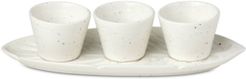 Cannon Street Botanical Accents Leaf Tray & Set of 3 Bowls