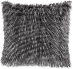 Edina 20" Square Faux-Fur Decorative Pillow