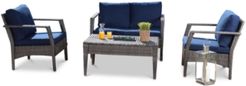 Nhandi 4-Pc. Outdoor Patio Seating Set