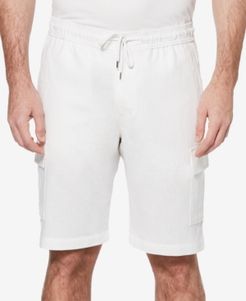 Linen Blend Cargo Shorts