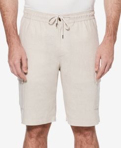 Linen Blend Cargo Shorts