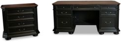 Beekman Home Office, 2-Pc. Furniture Set (Executive Desk & File Cabinet)