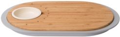 Leo Collection 2-sided Bamboo Tapas Cutting Board with Tray