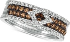 Chocolatier Diamond Band (5/8 ct. t.w.) in 14k White Gold