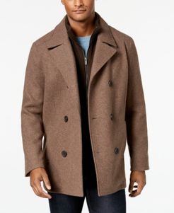 Big & Tall Double-Breasted Wool-Blend Peacoat