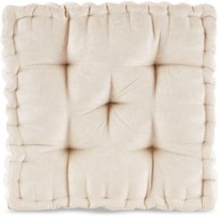 Azza 20" x 20" Poly Chenille Square Floor Pillow Cushion
